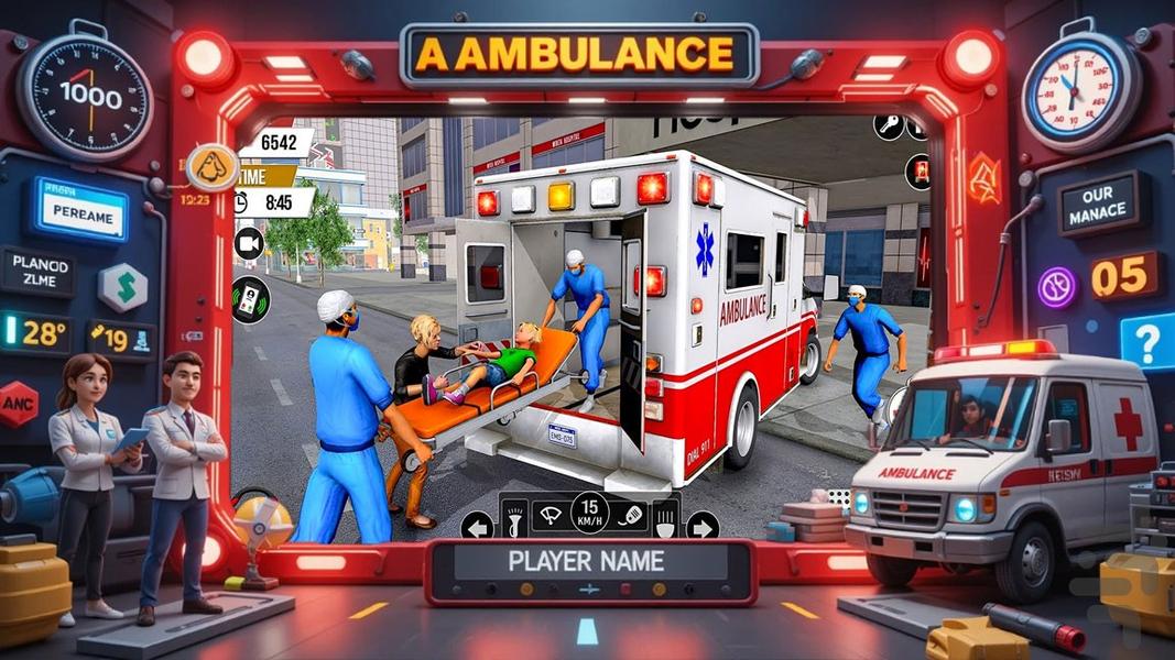 امبولانس بازی - Gameplay image of android game