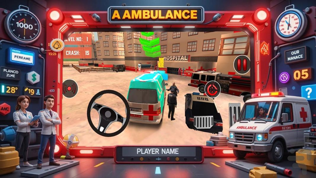 امبولانس بازی - Gameplay image of android game