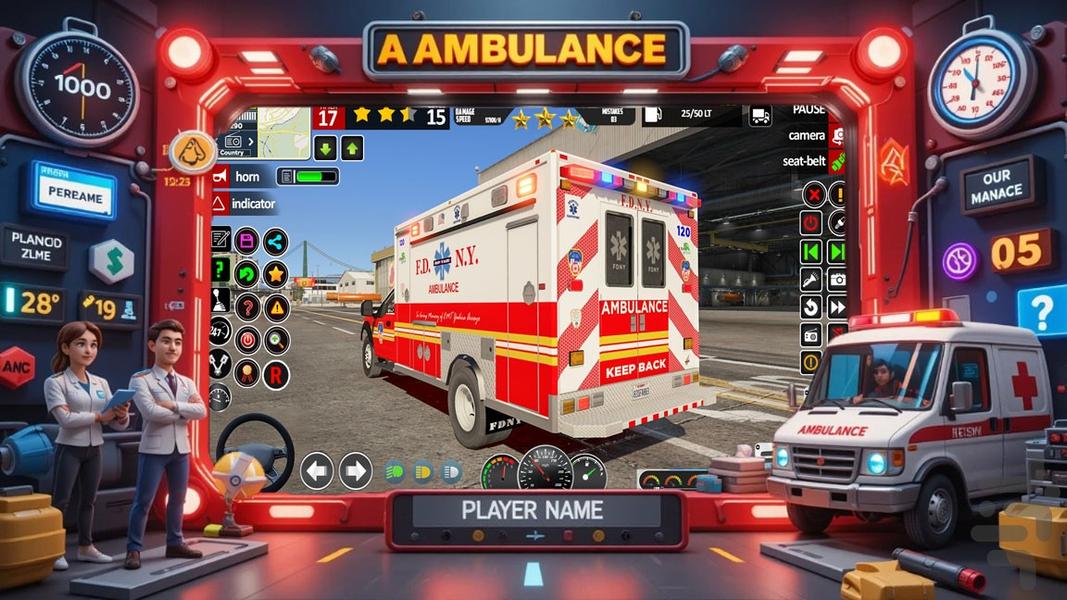 امبولانس بازی - Gameplay image of android game