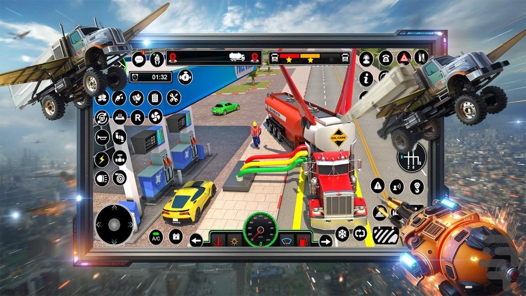 بازی ماشین سنگین پرنده - Gameplay image of android game