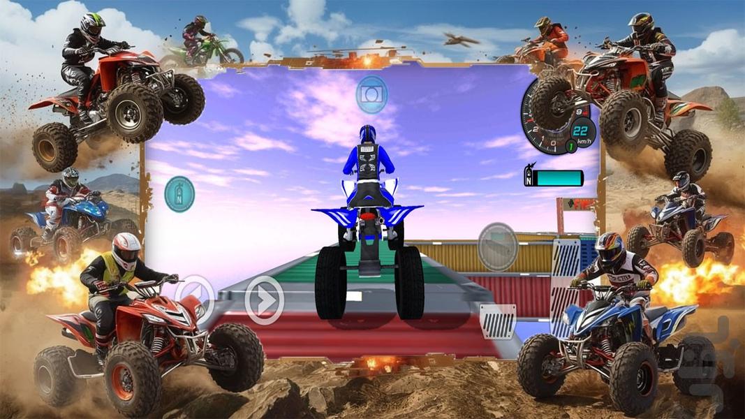 ماشین بازی چهارچرخ - Gameplay image of android game