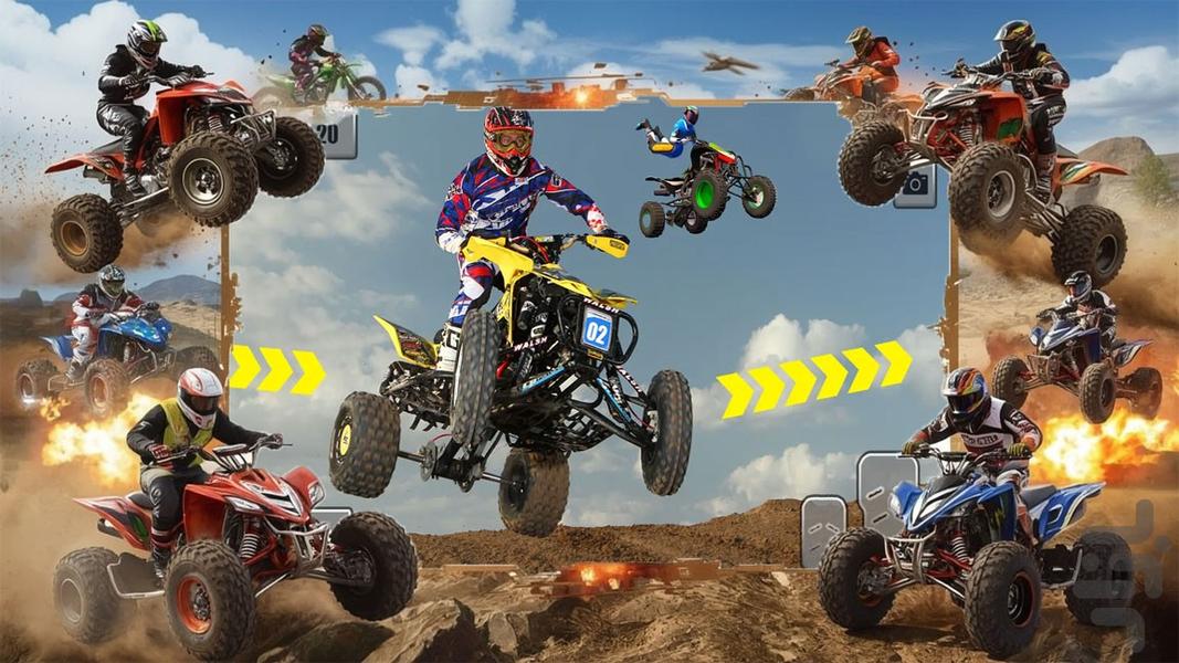 ماشین بازی چهارچرخ - Gameplay image of android game