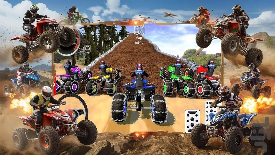 ماشین بازی چهارچرخ - Gameplay image of android game