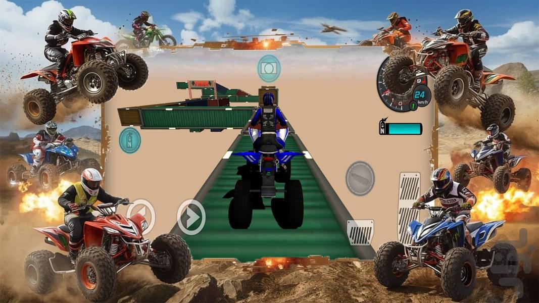 ماشین بازی چهارچرخ - Gameplay image of android game