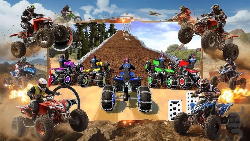 ماشین بازی چهارچرخ - Gameplay image of android game