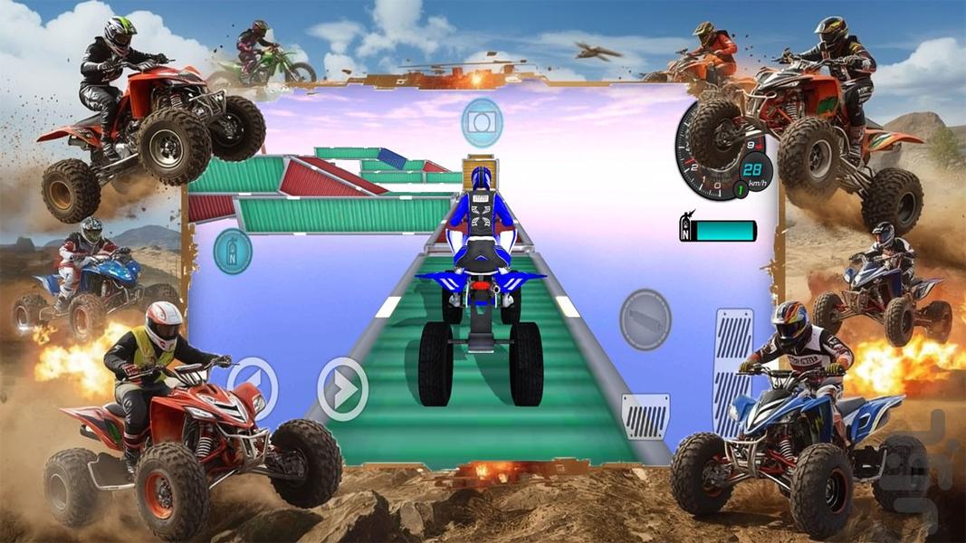 ماشین بازی چهارچرخ - Gameplay image of android game