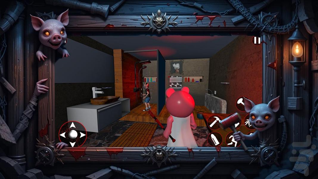 بازی جدید ترسناک خوک - Gameplay image of android game