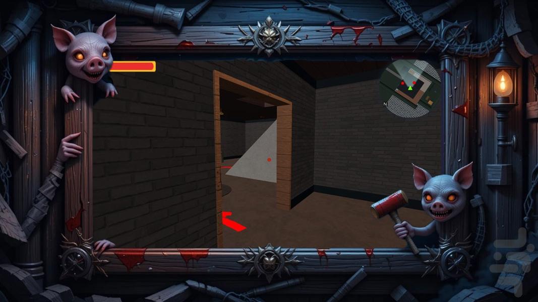 بازی جدید ترسناک خوک - Gameplay image of android game