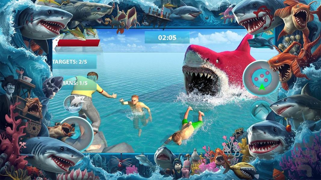 بازی ترسناک کوسه - Gameplay image of android game