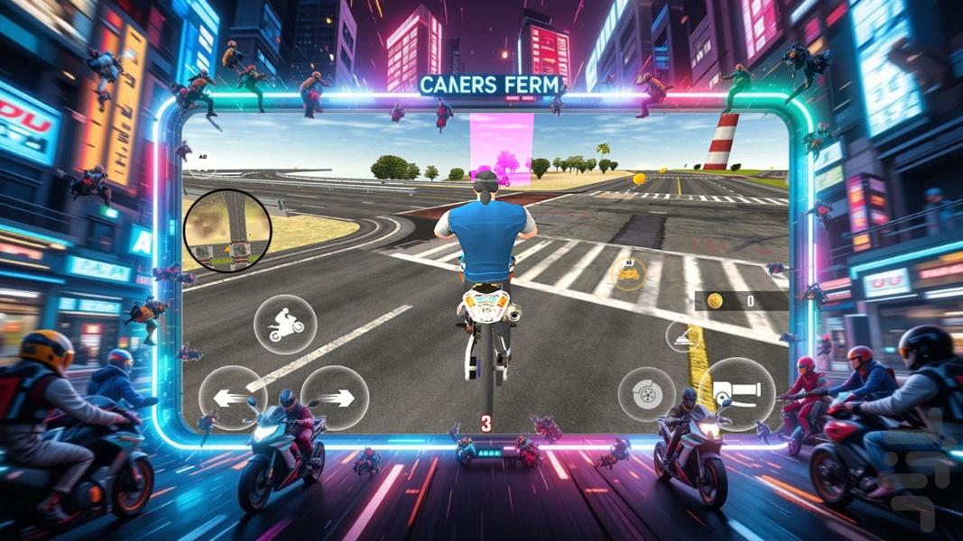 بازی موتوری جهان باز - Gameplay image of android game