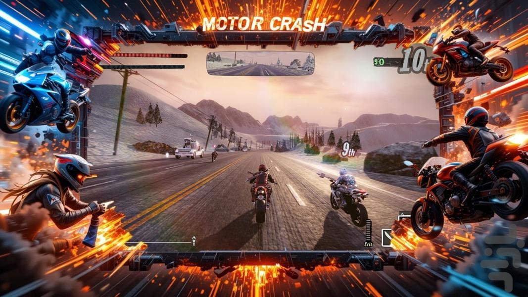 بازی موتور کراش - Gameplay image of android game