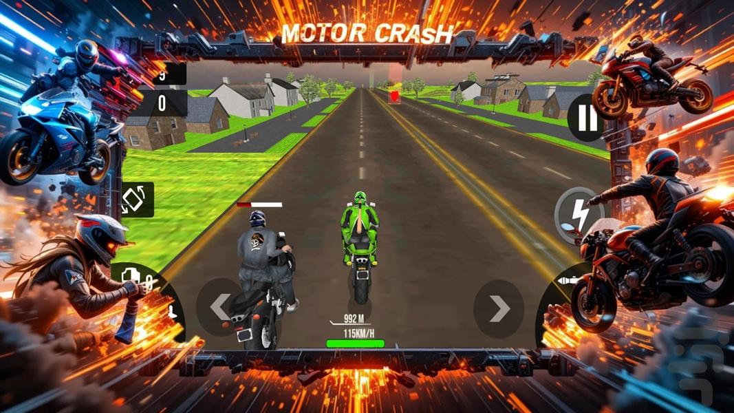 بازی موتور کراش - Gameplay image of android game
