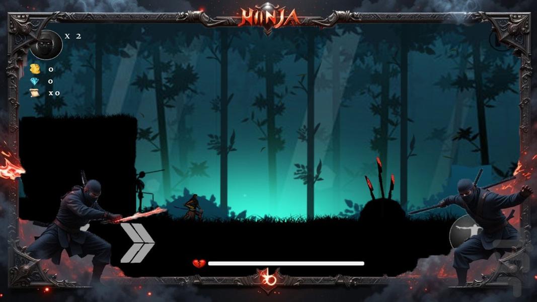 بازی نینجا ارایشی - Gameplay image of android game