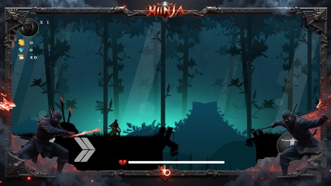 بازی نینجا ارایشی - Gameplay image of android game