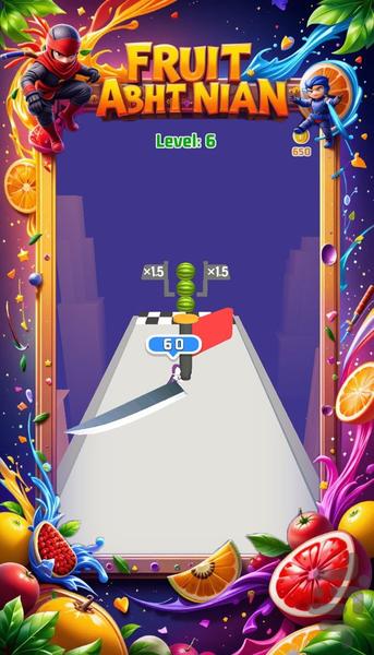 بازی نینجا فروت - Gameplay image of android game