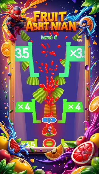 بازی نینجا فروت - Gameplay image of android game