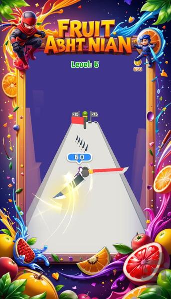 بازی نینجا فروت - Gameplay image of android game
