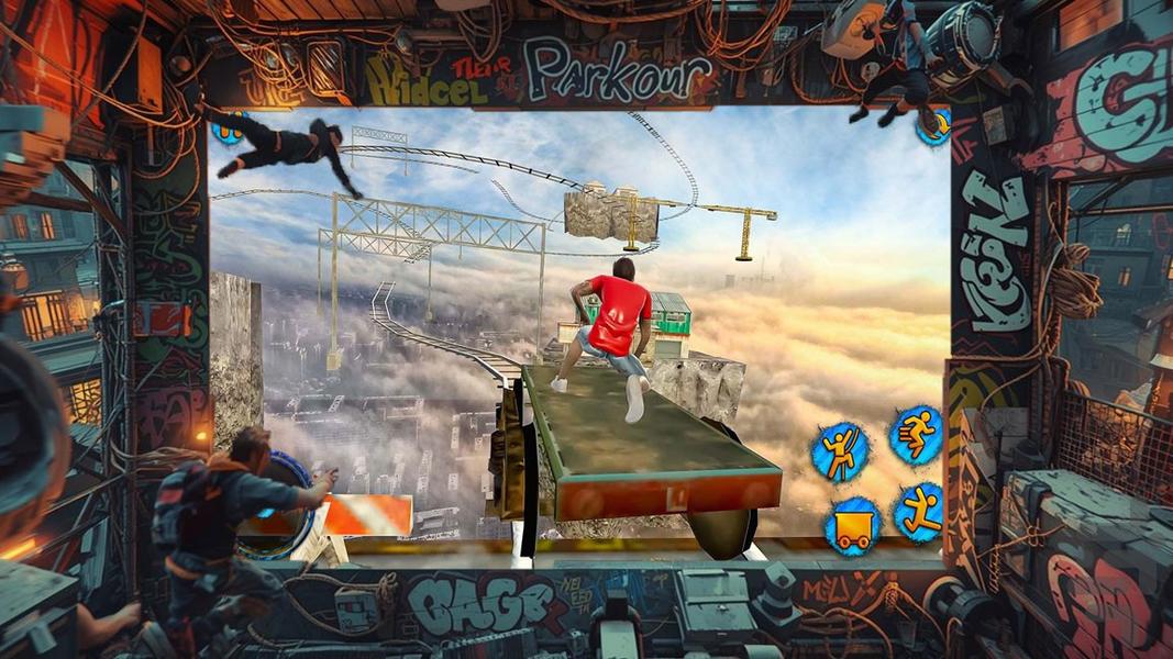 بازی پارکور - Gameplay image of android game
