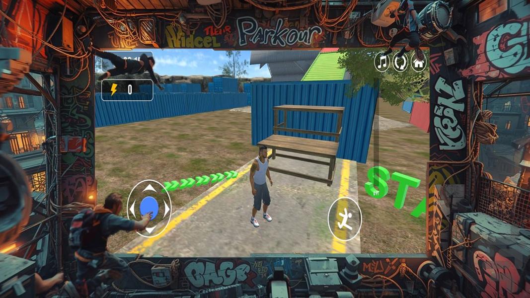 بازی پارکور - Gameplay image of android game