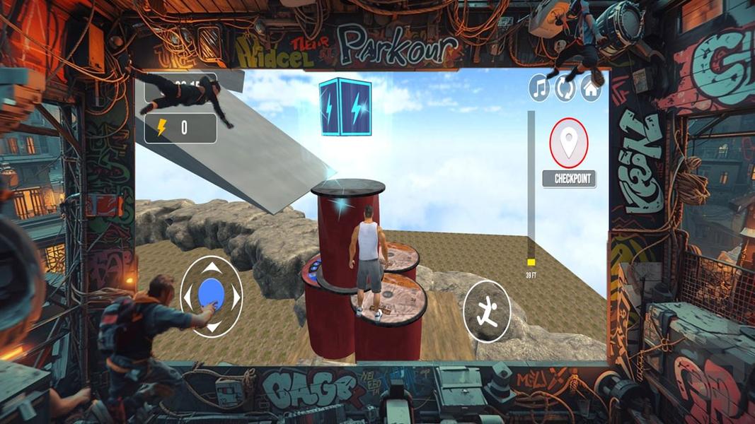 بازی پارکور - Gameplay image of android game