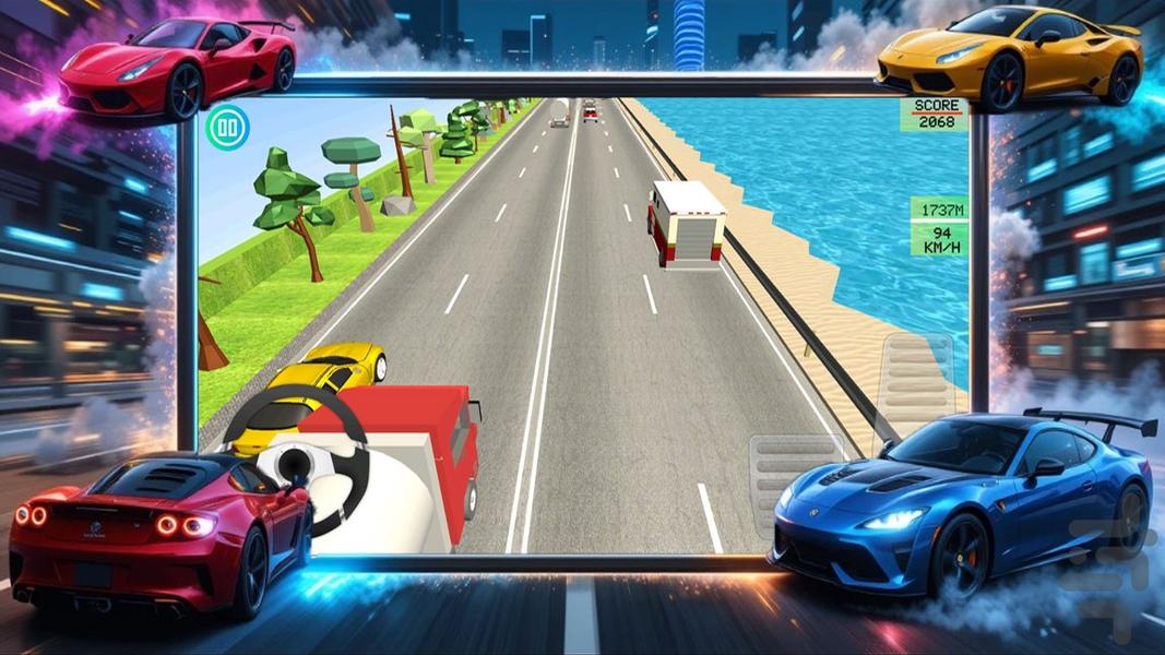 ماشین بازی امتیازی - Gameplay image of android game