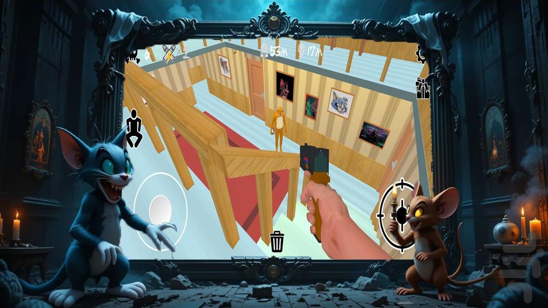 بازی ترسناک تام و جری - Gameplay image of android game