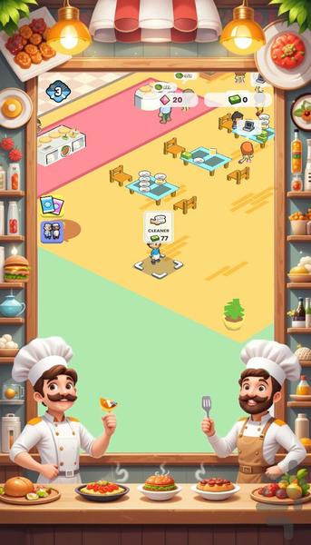بازی اشپزی رستوران - Gameplay image of android game