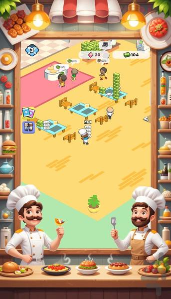 بازی اشپزی رستوران - Gameplay image of android game