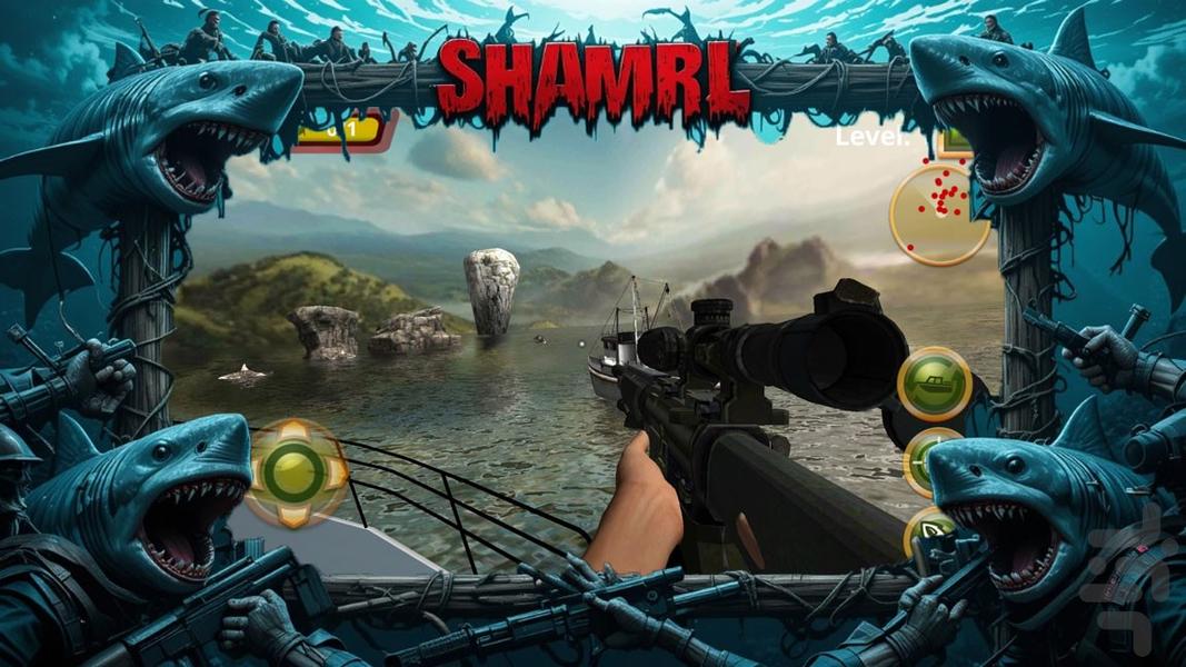بازی ترسناک کوسه - Gameplay image of android game