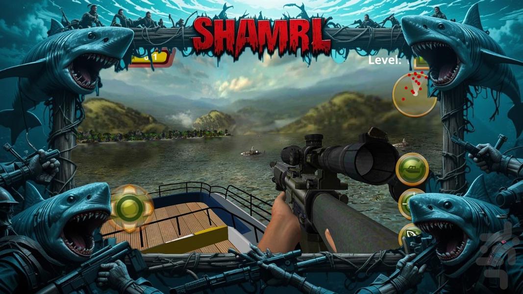 بازی ترسناک کوسه - Gameplay image of android game