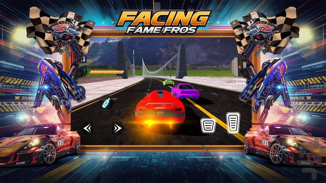 بازی ماشین مسابقه - Gameplay image of android game