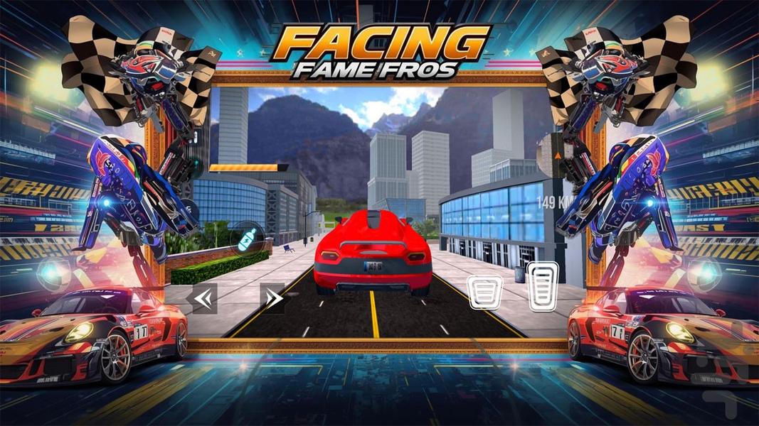 بازی ماشین مسابقه - Gameplay image of android game