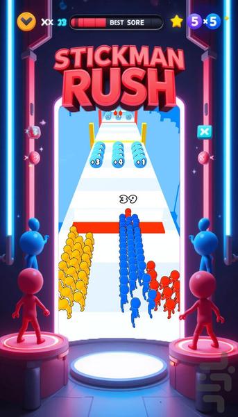 بازی نبرد ادمک ها - Gameplay image of android game