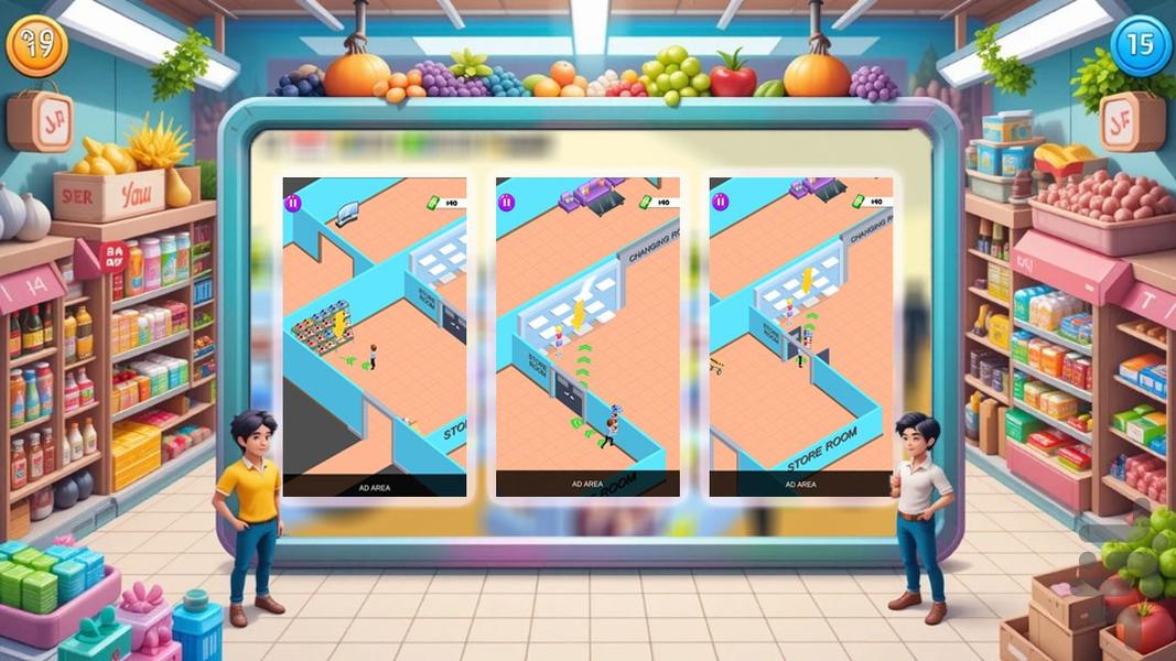بازی فروشگاه سوپر - Gameplay image of android game