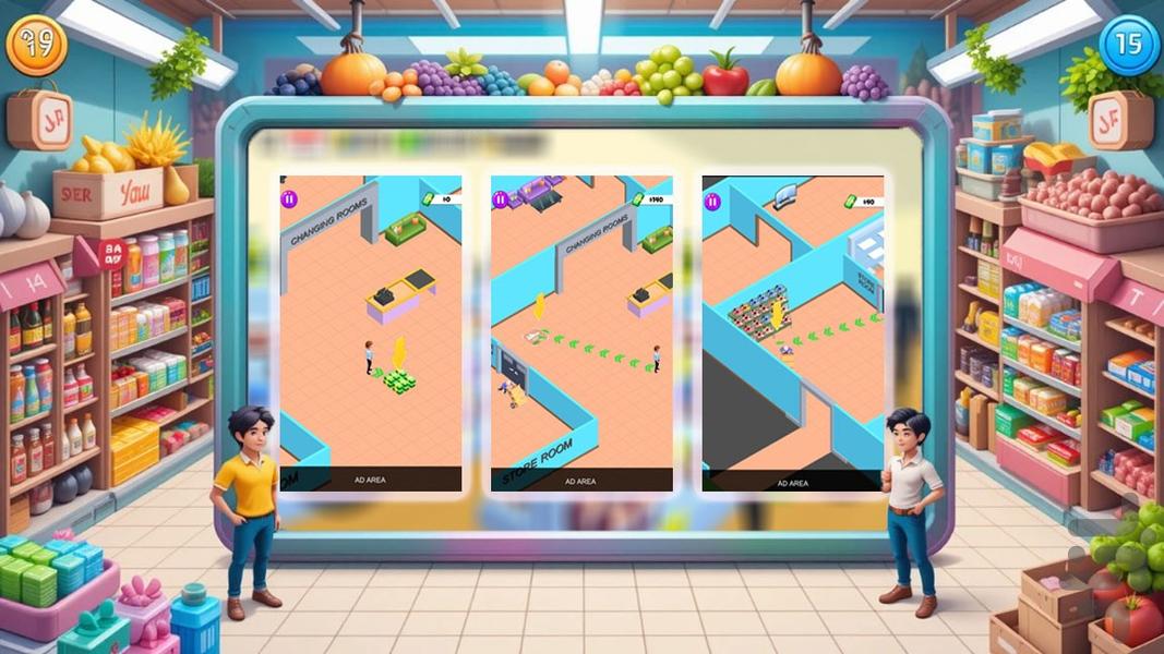 بازی فروشگاه سوپر - Gameplay image of android game