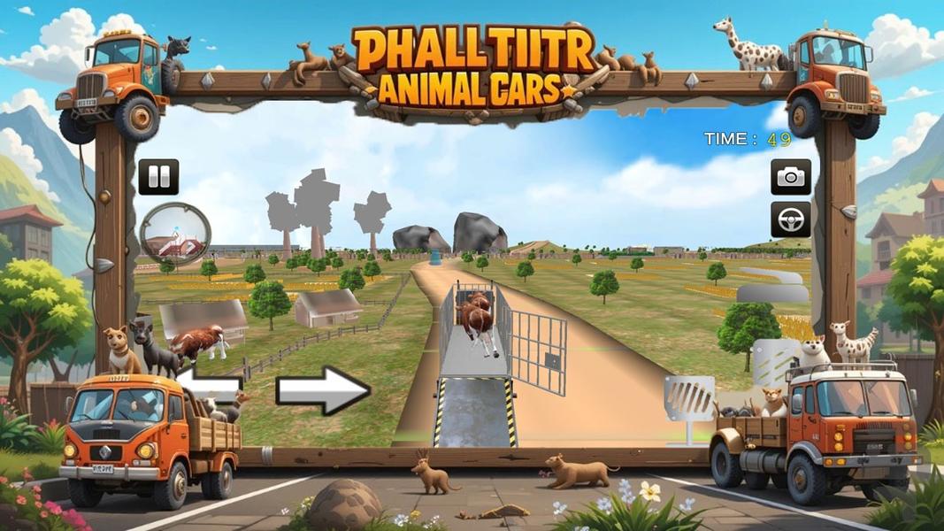 ماشین بازی حمل حیوانات - Gameplay image of android game