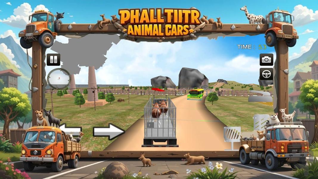 ماشین بازی حمل حیوانات - Gameplay image of android game