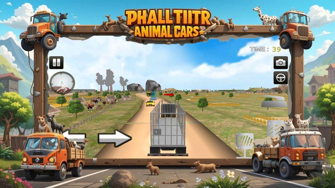 ماشین بازی حمل حیوانات - Gameplay image of android game