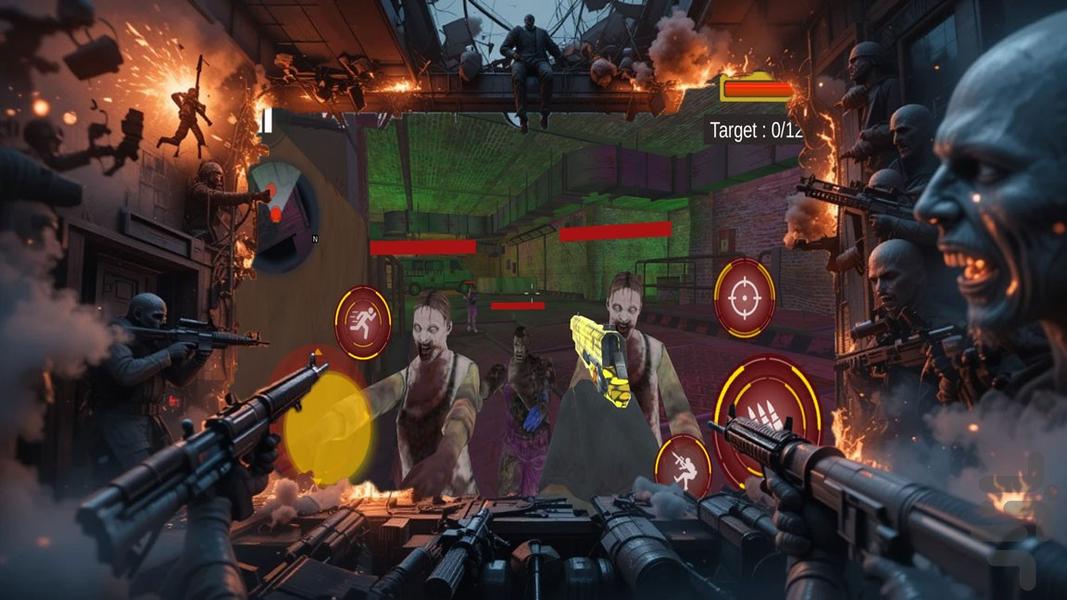 بازی تفنگ بازی ترسناک - Gameplay image of android game
