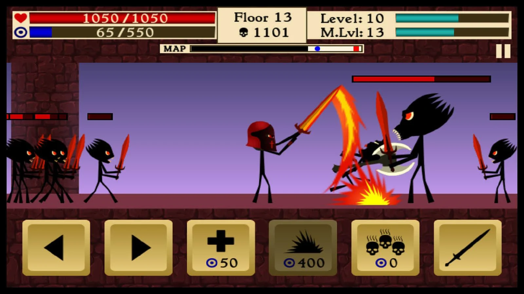 Stickman Legends 2: Crusader - Gameplay image of android game