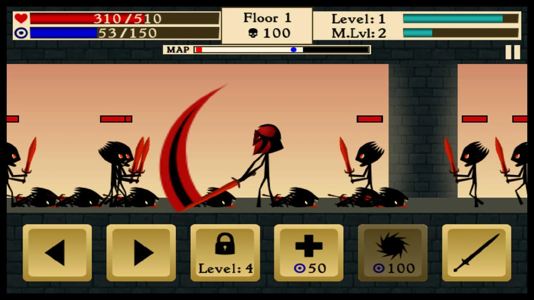 Stickman Legends 2: Crusader - Gameplay image of android game