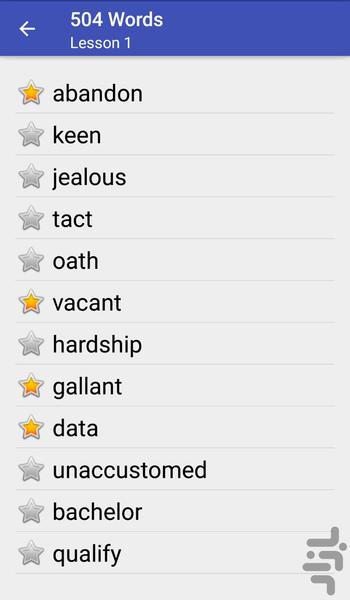 ۵۰۴ Words - عکس برنامه موبایلی اندروید
