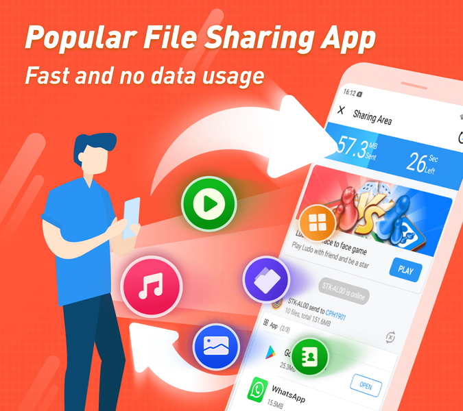 Share Karo: File Transfer App - عکس برنامه موبایلی اندروید
