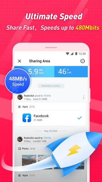 ShareMax: File Share App - عکس برنامه موبایلی اندروید