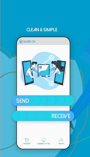 ShareOn - Share Apps & File Transfer, Share it - عکس برنامه موبایلی اندروید