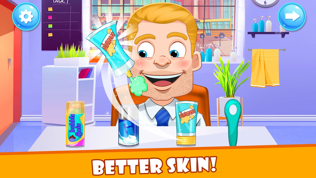 Makeover Games Shave Salon - Gameplay image of android game