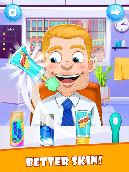 Makeover Games Shave Salon - Gameplay image of android game