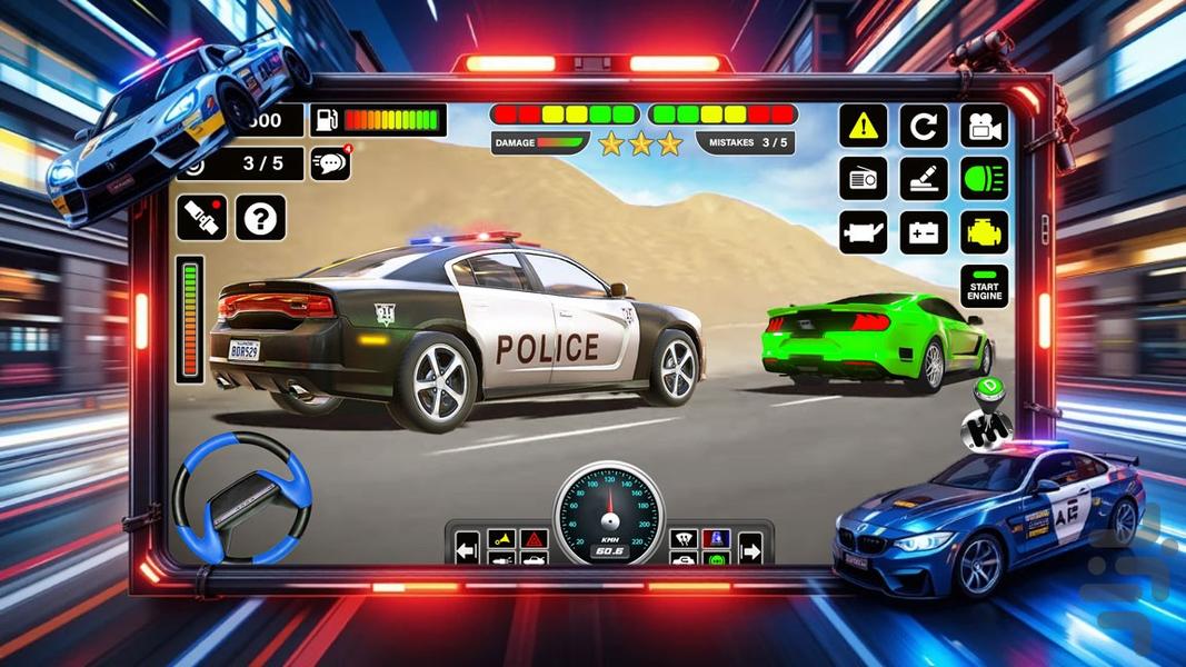 بازی ماشین پلیس - عکس بازی موبایلی اندروید