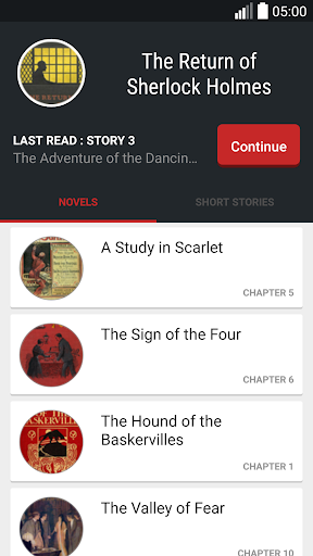 Sherlock Holmes Books - Image screenshot of android app