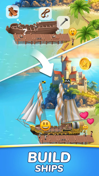 Ship Master: Match 3 Port - Gameplay image of android game